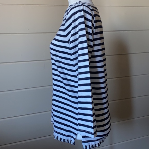 J. Crew Boatneck Striped Tee Size Small - Picture 6 of 12